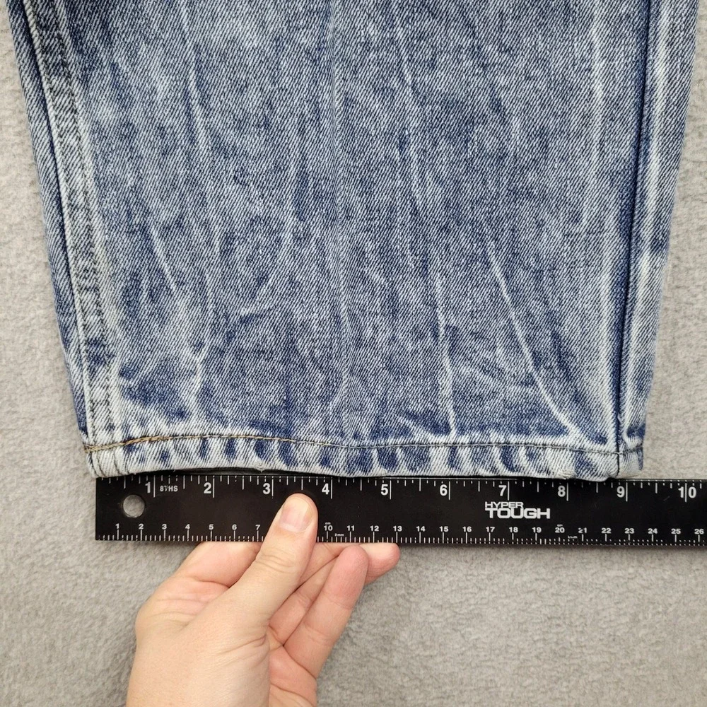 Rocawear Jeans Mens 46x34 Blue Acid‎ Wash Distressed Classic Fit Denim Pants